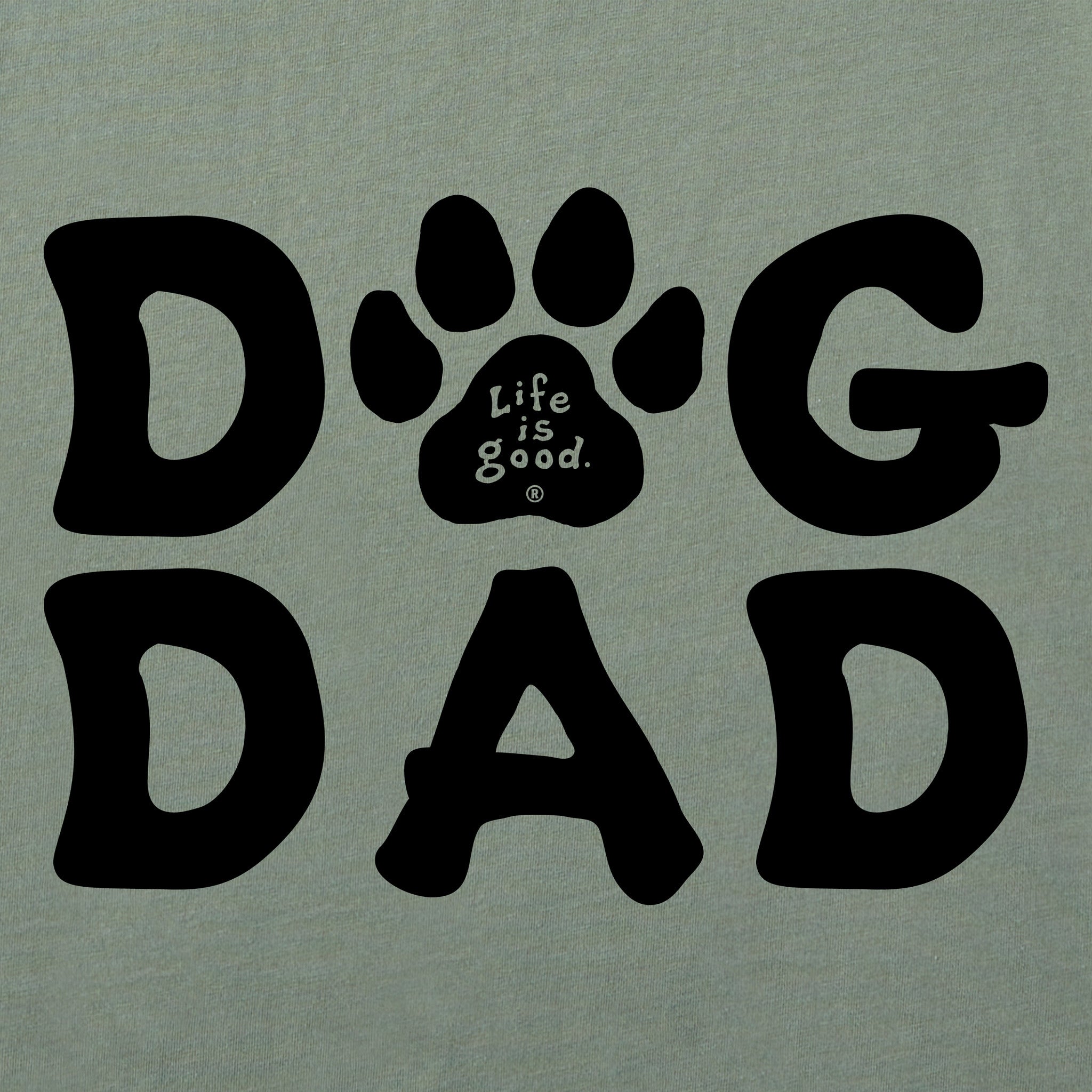 Men's Dog Dad Paw Short Sleeve Tee