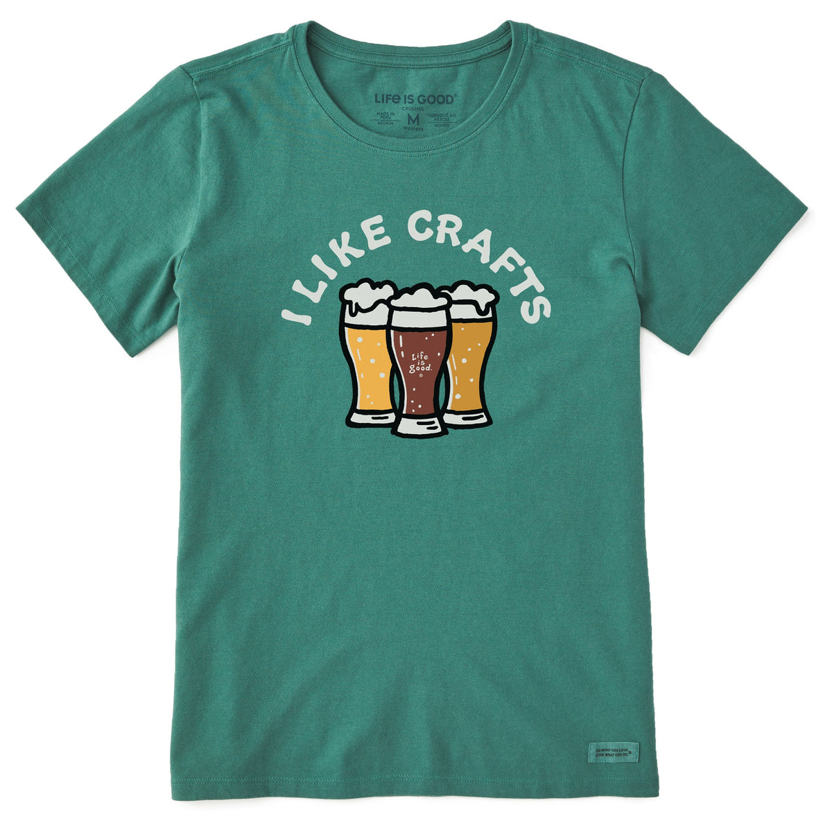 Women's I Like Crafts Beer Short Sleeve Crusher Tee