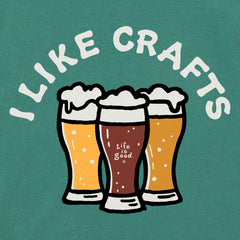 Women's I Like Crafts Beer Short Sleeve Crusher Tee