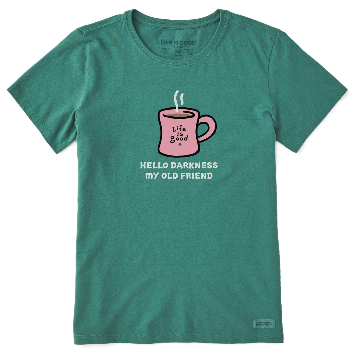 Women's Hello Darkness Coffee Short Sleeve Crusher Tee