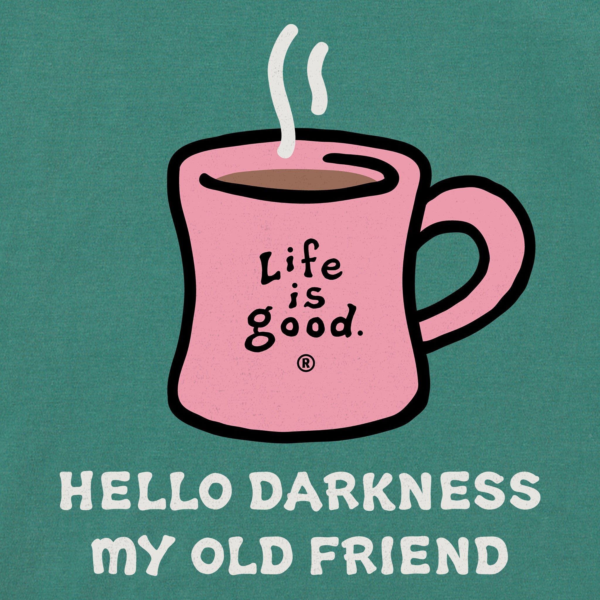 Women's Hello Darkness Coffee Short Sleeve Crusher Tee