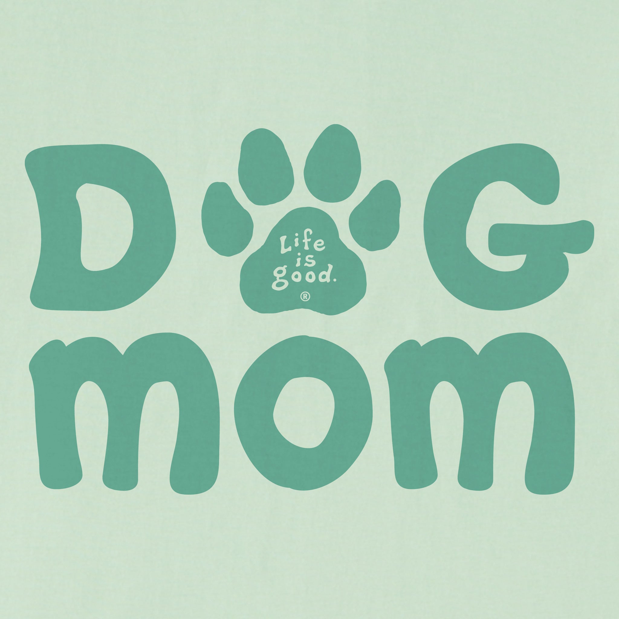 Women's Dog Mom Paw Short Sleeve Crusher Tee