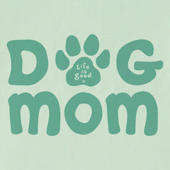 Women's Dog Mom Paw Short Sleeve Crusher Tee