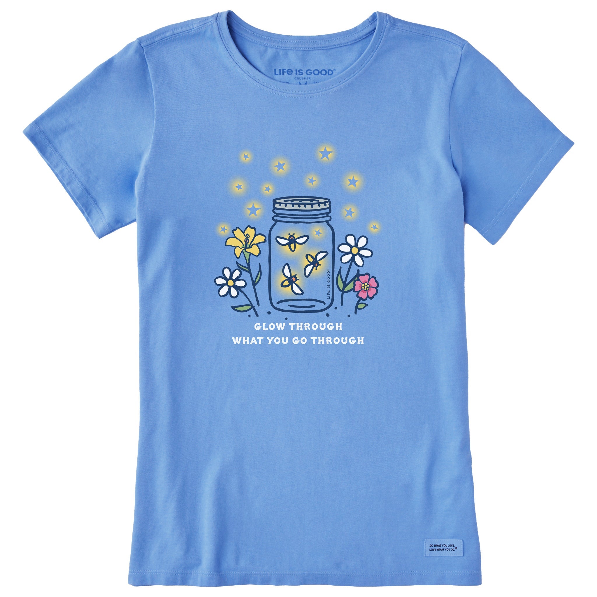 Women's Glow Through Mason Jar Short Sleeve Tee