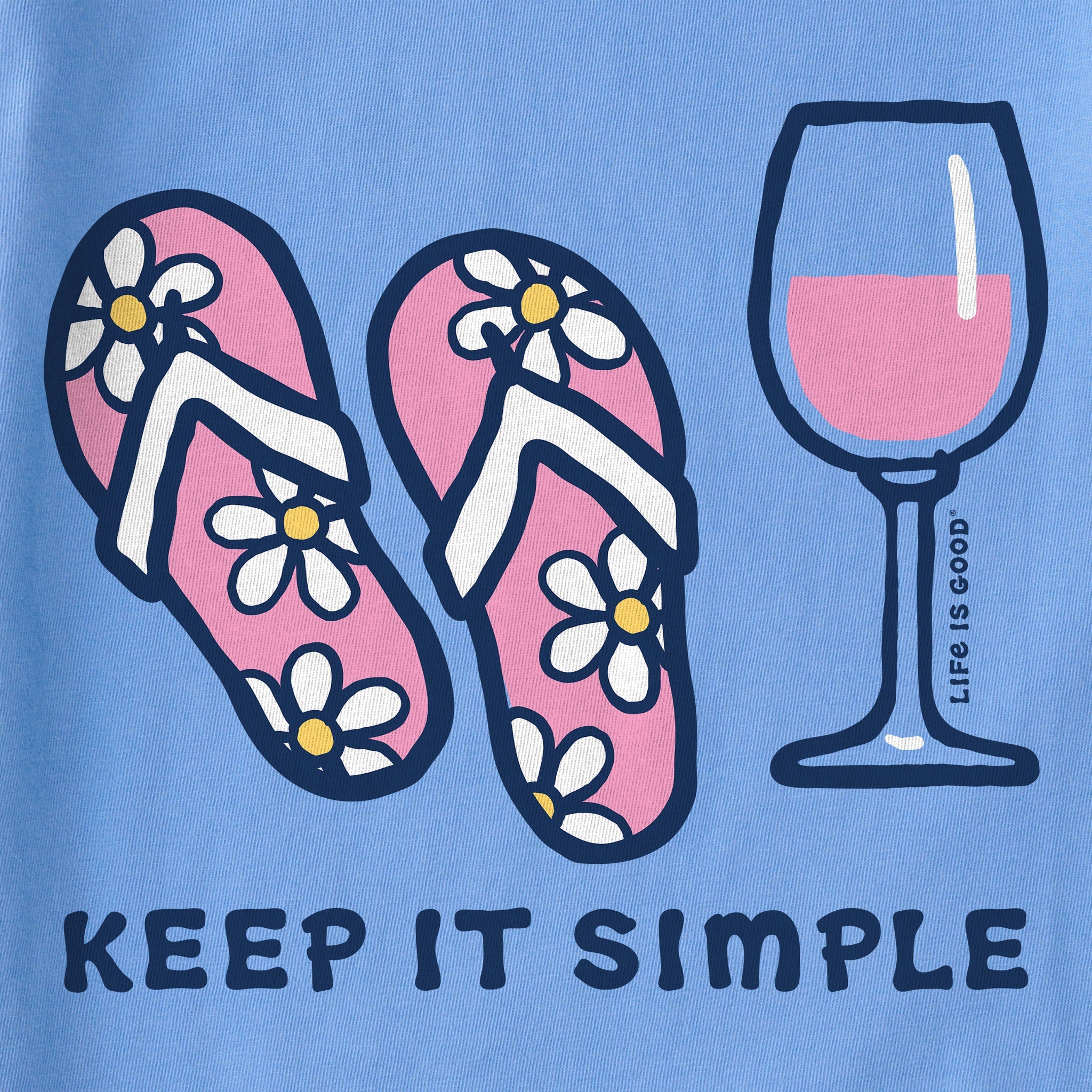 Women's Keep it Simple Flip Flops Crusher Tank