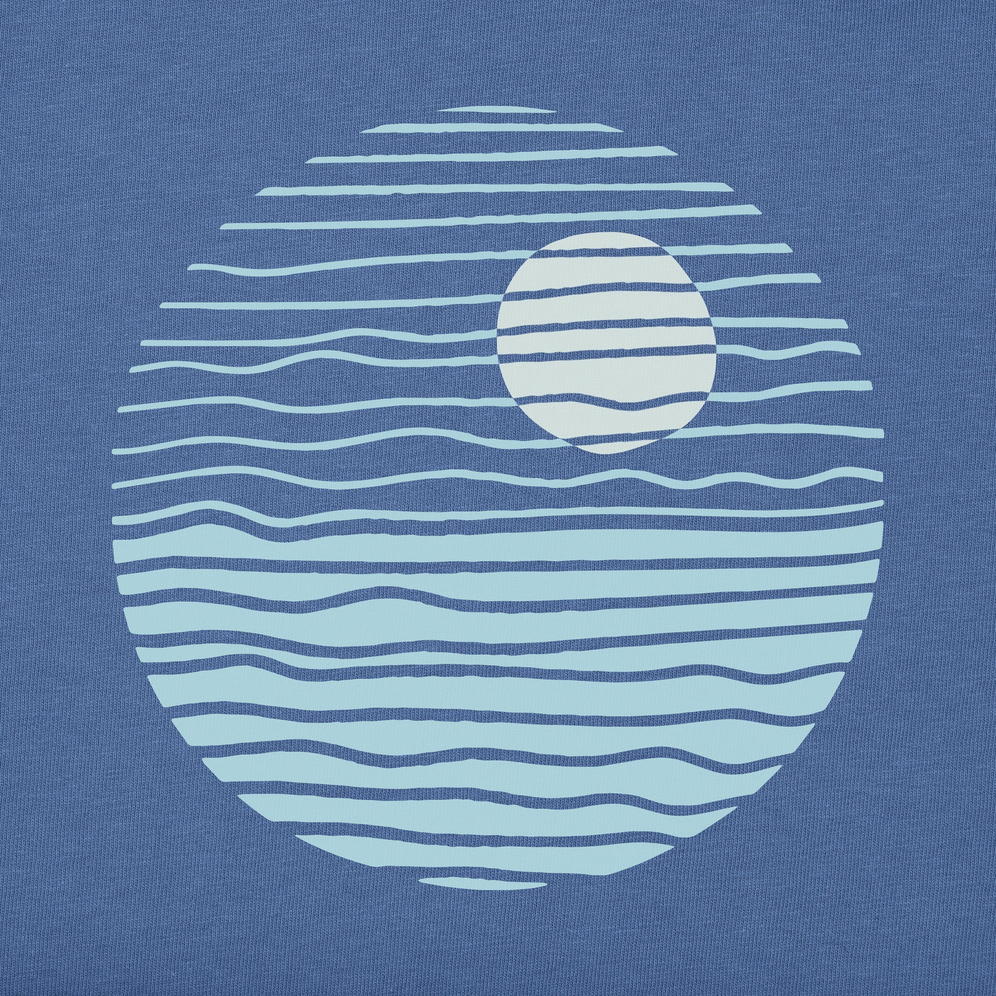 Men's Minimal Round Sunset Short Sleeve Tee