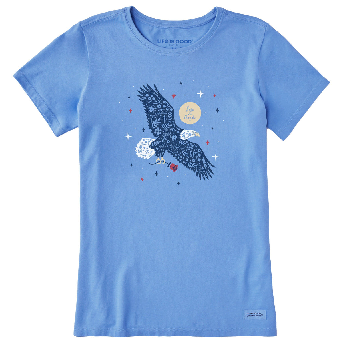 Women's Eagle With Rose Short Sleeve Tee