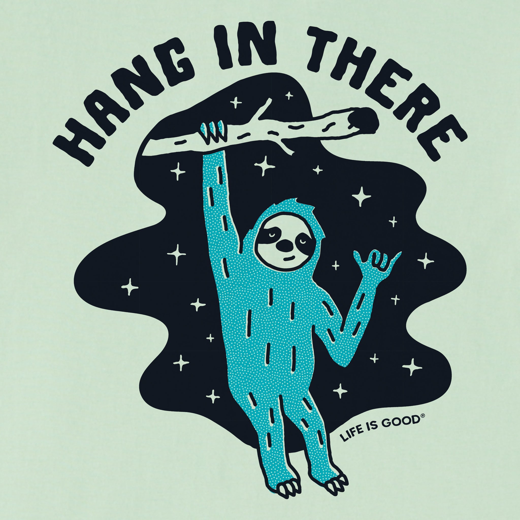 Women's Hang in There Space Sloth Short Sleeve Crusher Tee