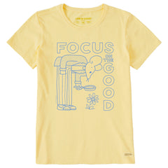 Women's Focus on the Good Mouse Short Sleeve Crusher Tee