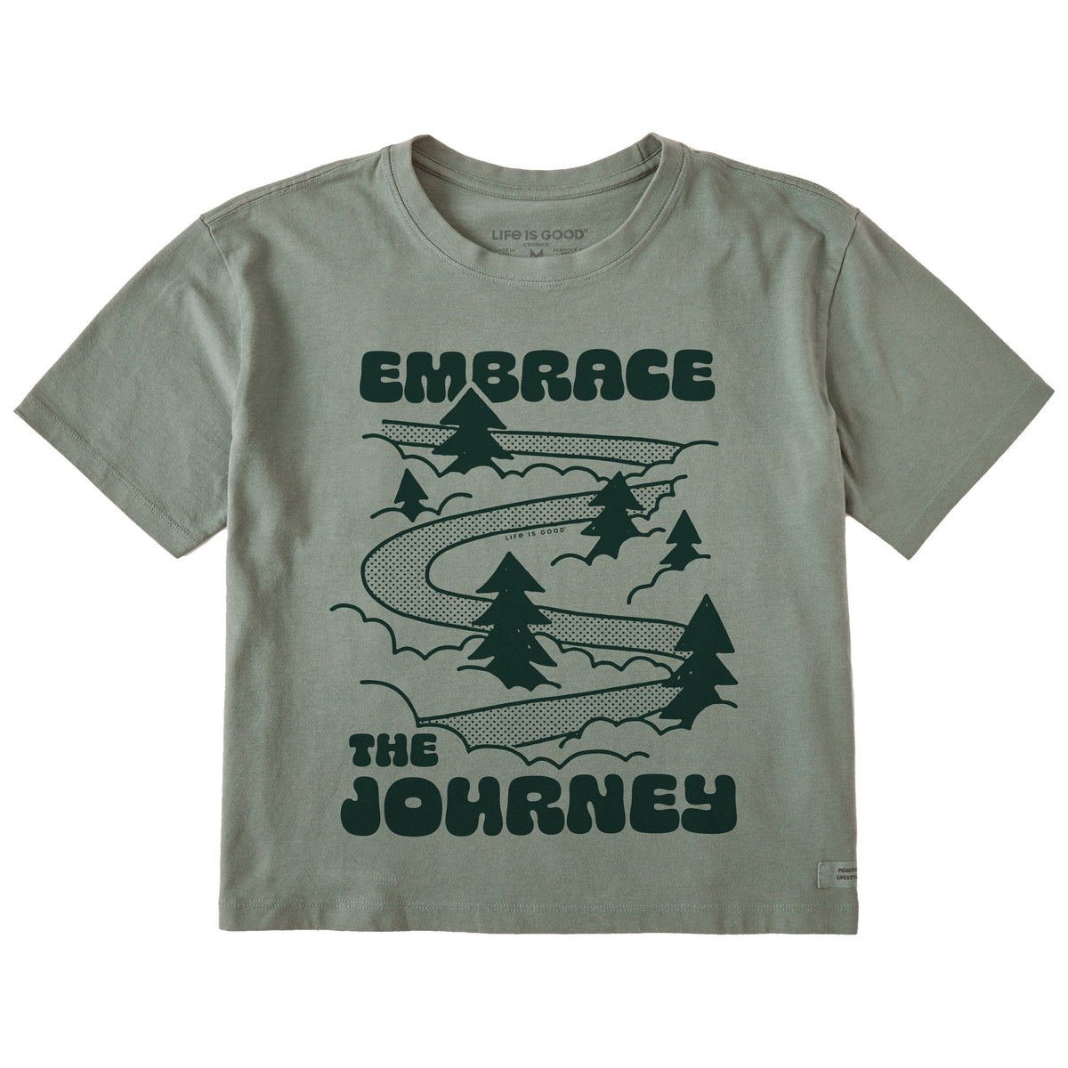Women's Embrace the Journey Road Short Sleeve Crusher Boxy Tee