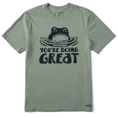 Men's You're Doing Great Frog Short Sleeve Crusher Tee