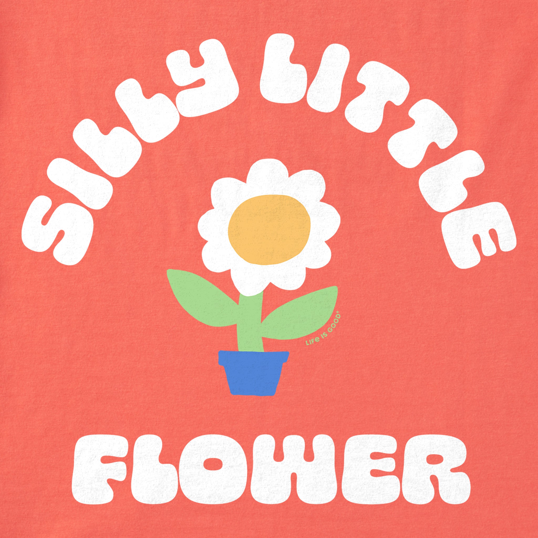 Kids Silly Little Flower Short Sleeve Crusher Tee