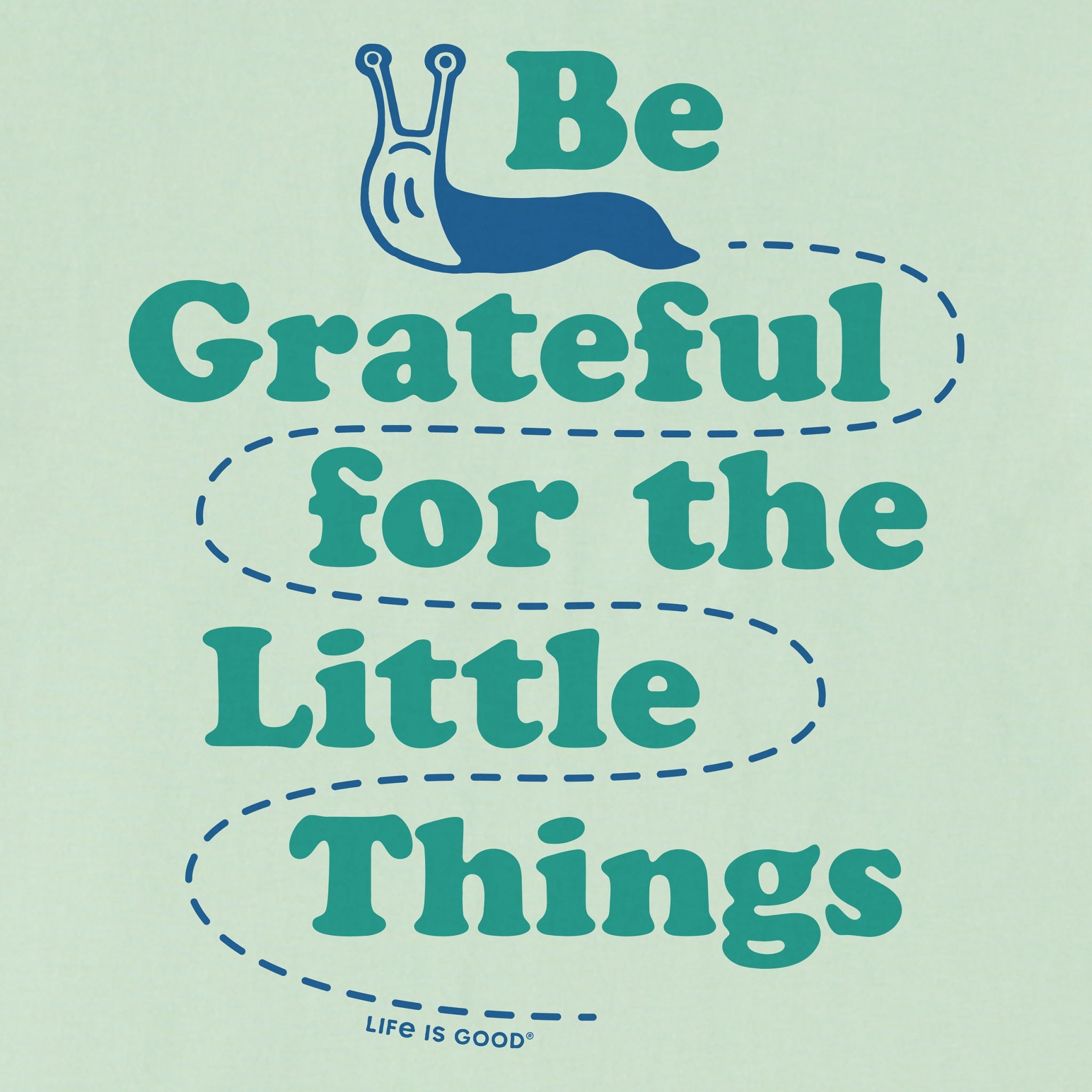 Kids Be Grateful for the Little Things Slug Short Sleeve Crusher Tee