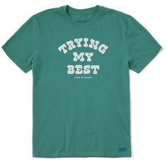 Men's Trying My Best Short Sleeve Crusher Tee