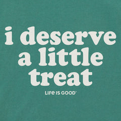 Women's I Deserve A Little Treat Short Sleeve Crusher Boxy Tee