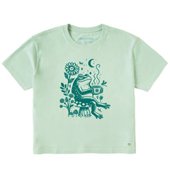 Women's Frog on Break Short Sleeve Crusher Boxy Tee