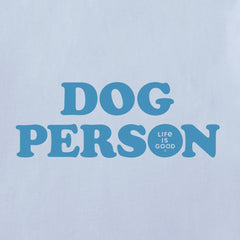 Women's Dog Person Text Short Sleeve Crusher Boxy Tee