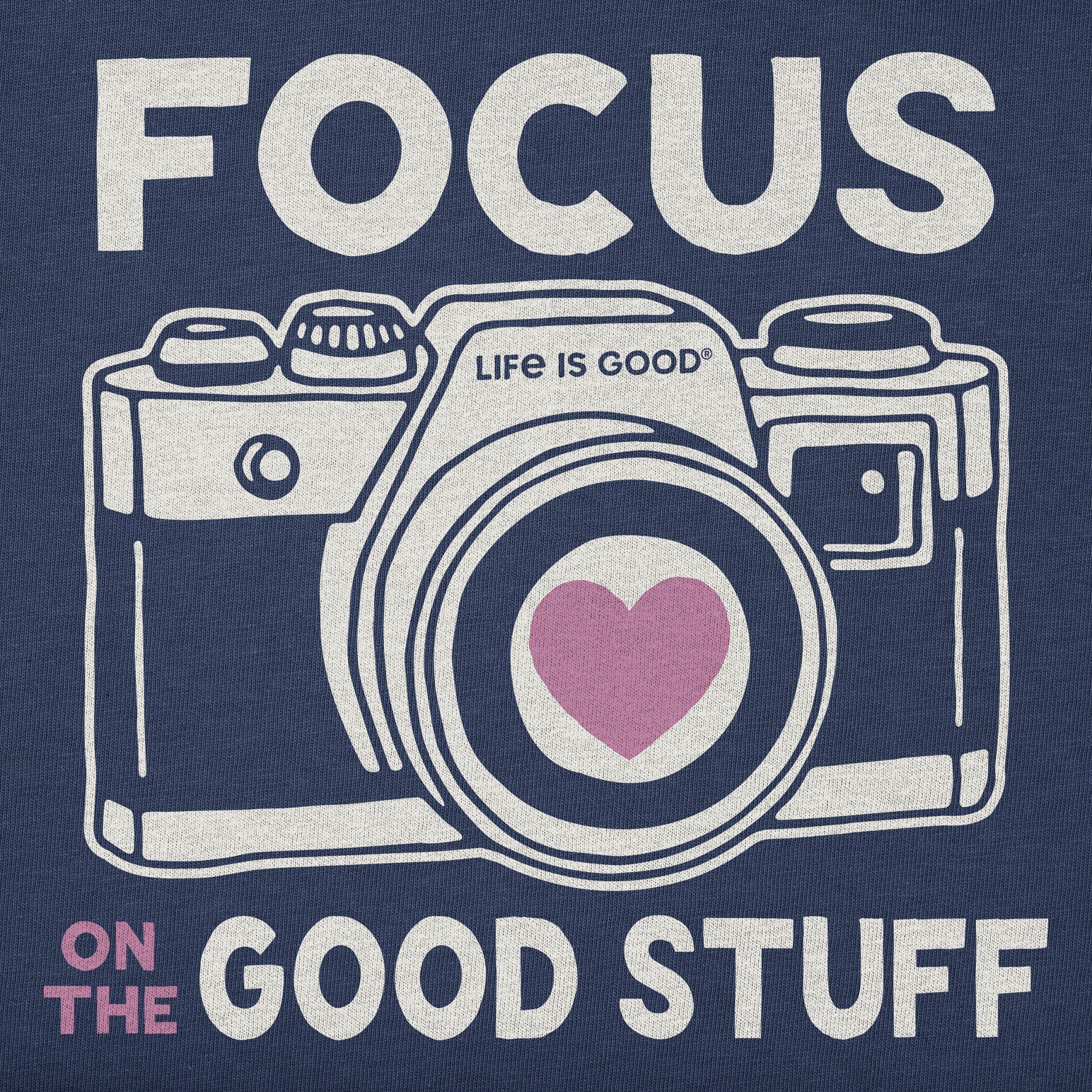 Women's Focus on the Good Stuff Camera Short Sleeve Crusher Boxy Tee