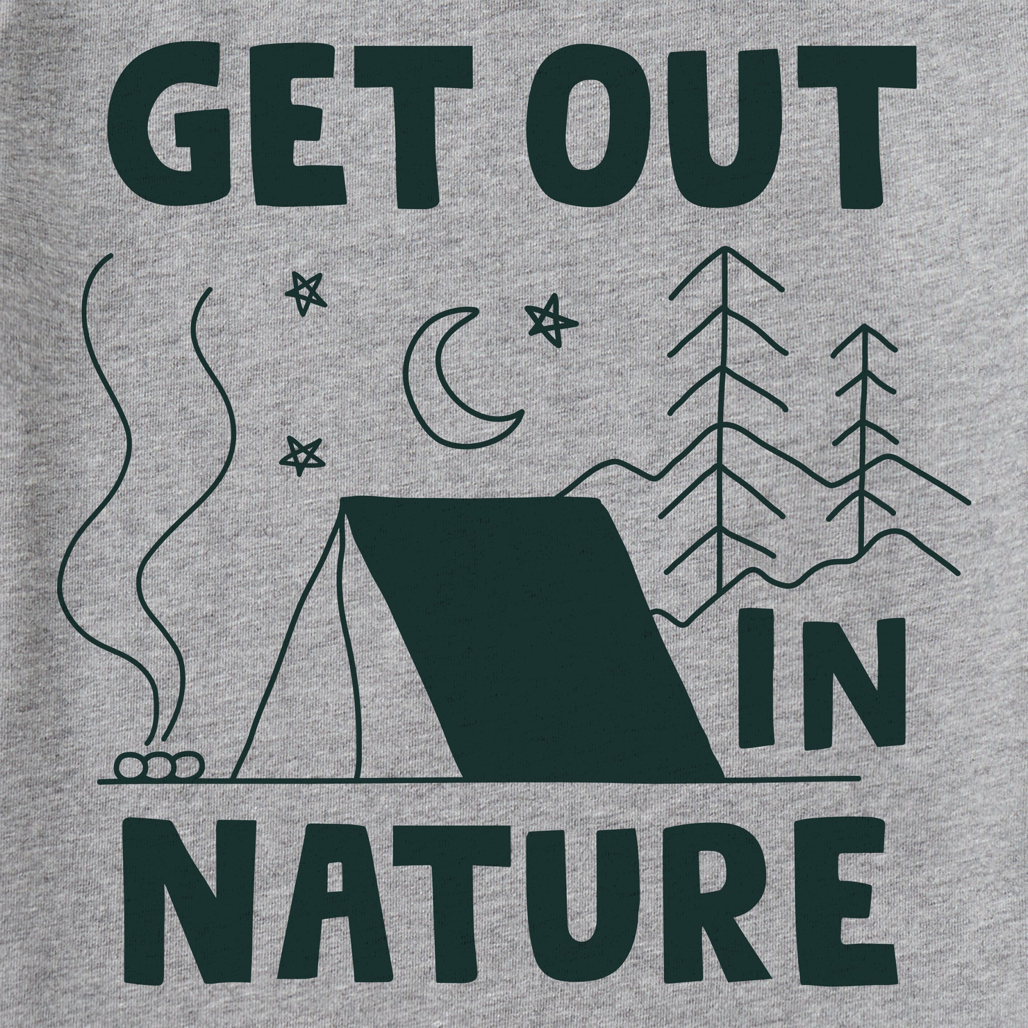 Kids Get Out in Nature Tent Short Sleeve Crusher Tee