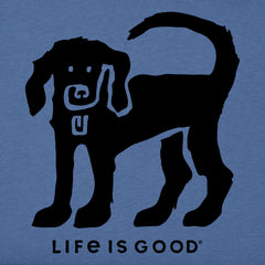Kids Dog Stamp Short Sleeve Crusher Tee