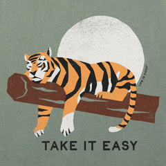 Men's Take It Easy Tiger Short Sleeve Tee