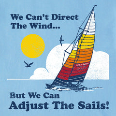 Men's We Can't Direct the Wind Sailboat Short Sleeve Tee
