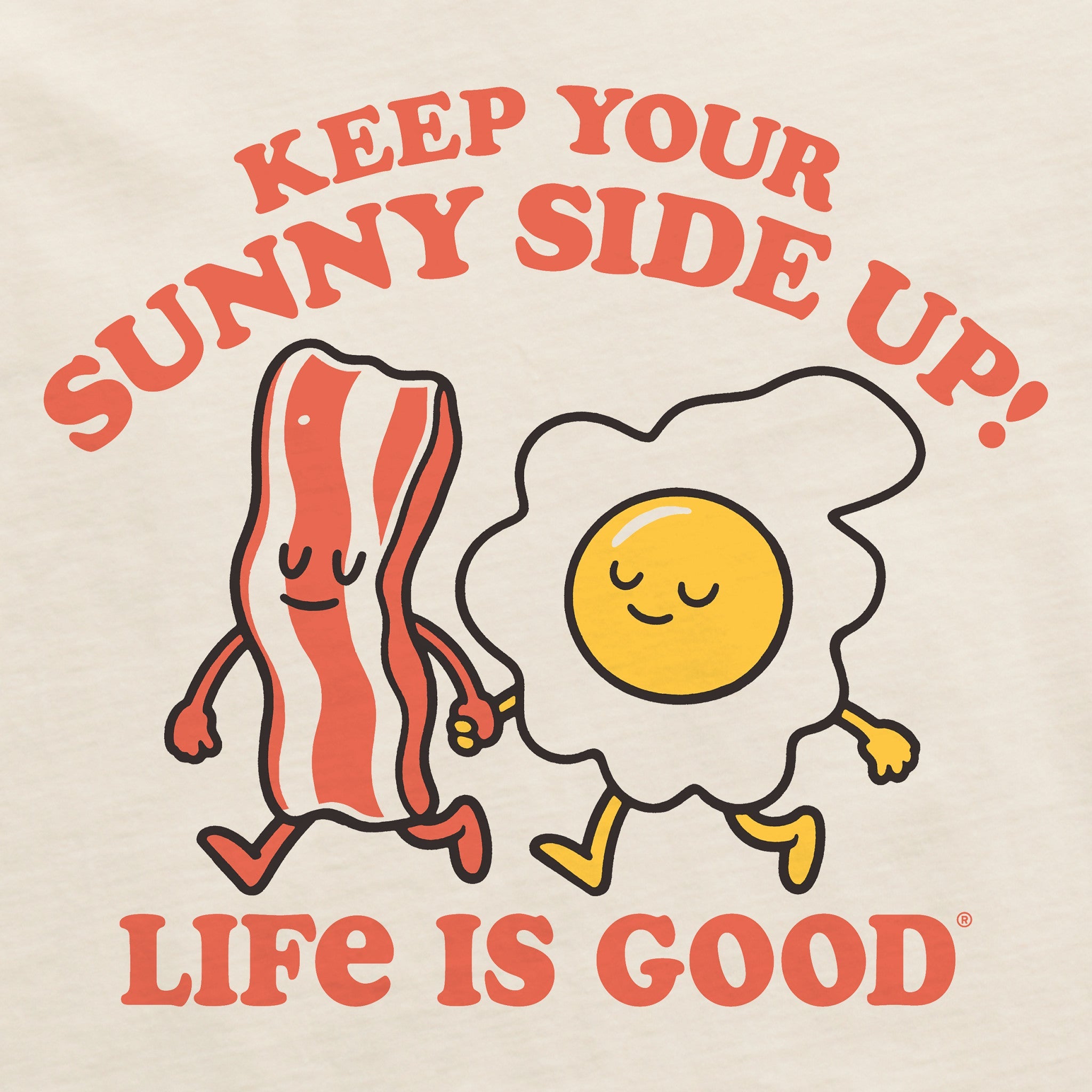 Women's Keep Your Sunny Side Up friends Short Sleeve Crusher Boxy Tee