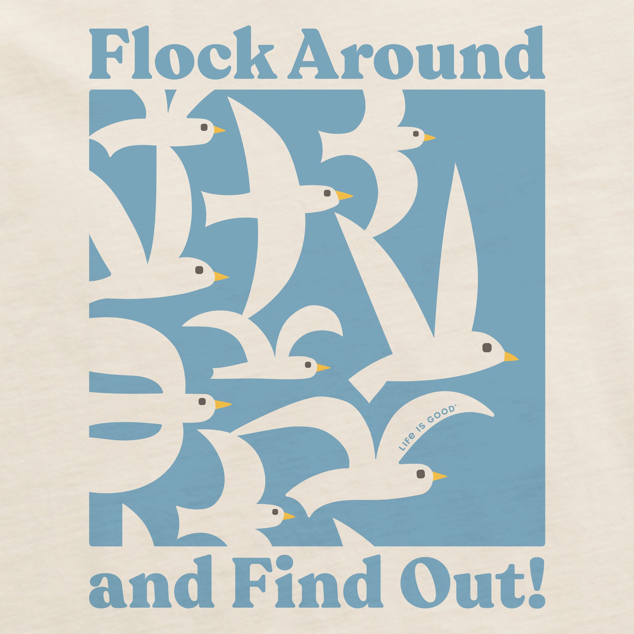 Women's Flock Around and Find Out Short Sleeve Crusher Boxy Tee