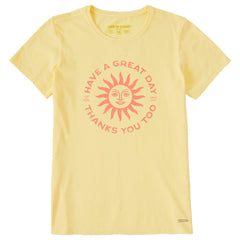 Women's Have a Great Day Sun Short Sleeve Tee