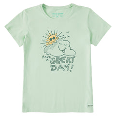 Women's Have a Great Day Scribble Short Sleeve Crusher Tee