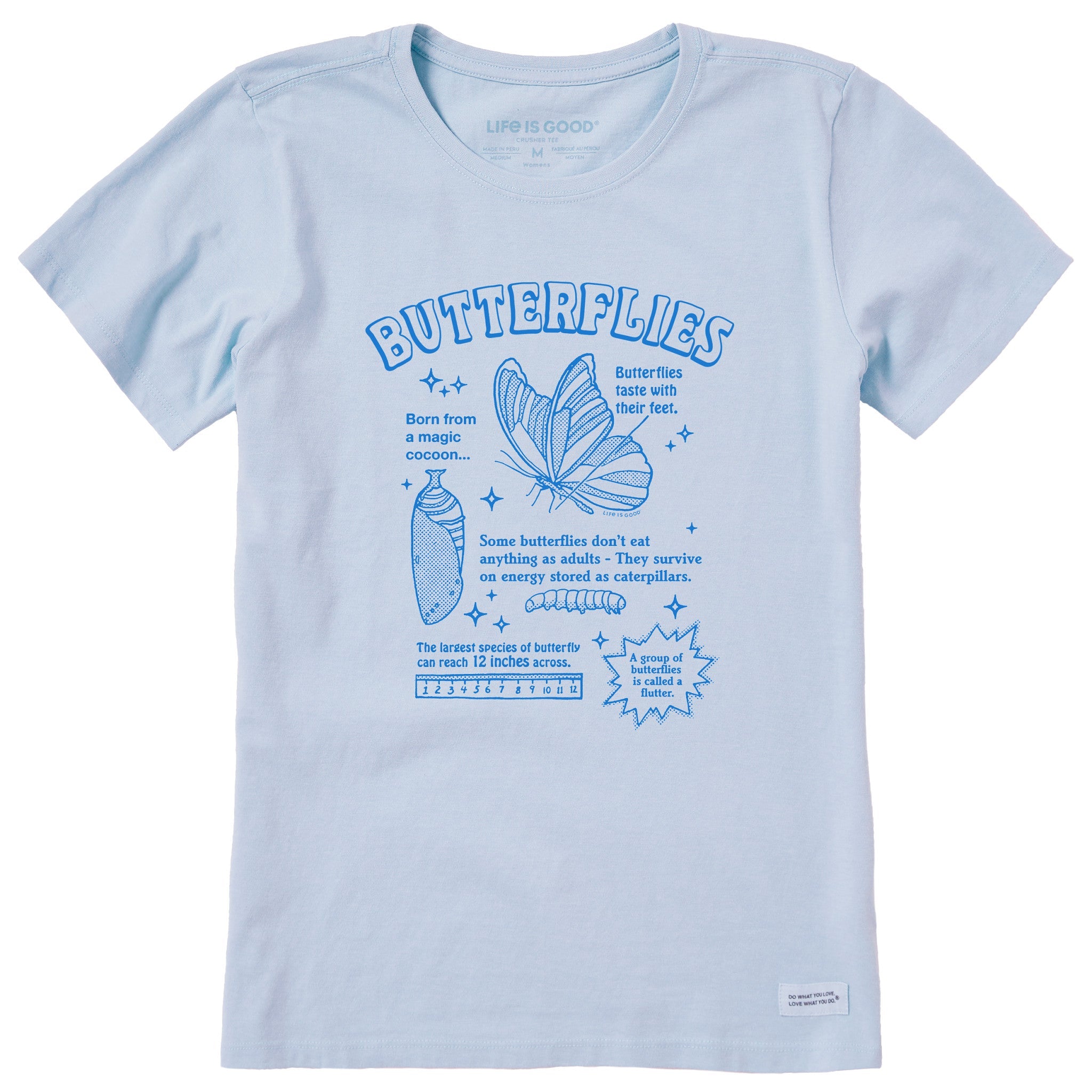 Women's Butterflies are Amazing Short Sleeve Crusher Tee