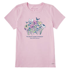 Women's Laughing Flowers Short Sleeve Tee