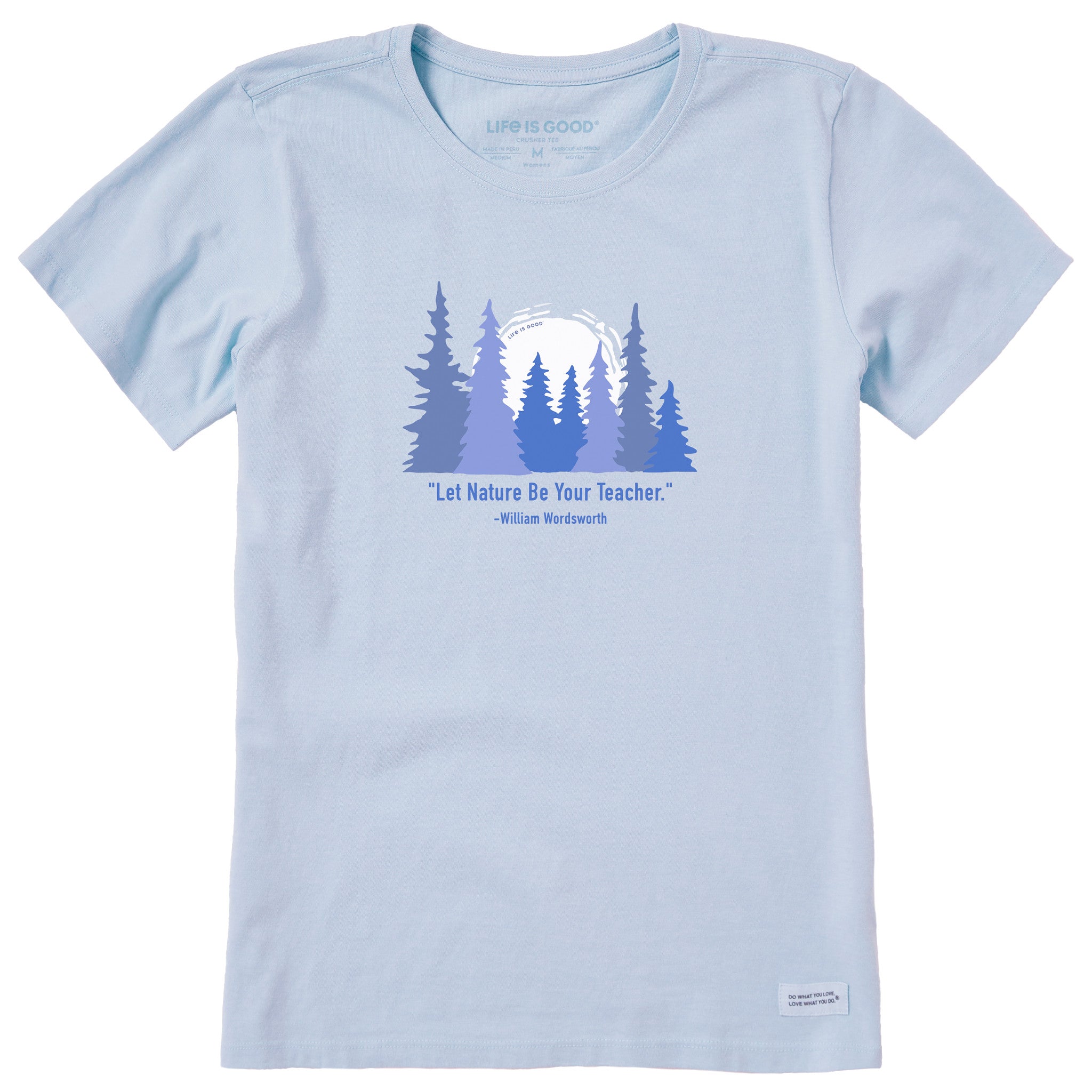 Women's Let Nature Be Your Teacher Short Sleeve Crusher Tee