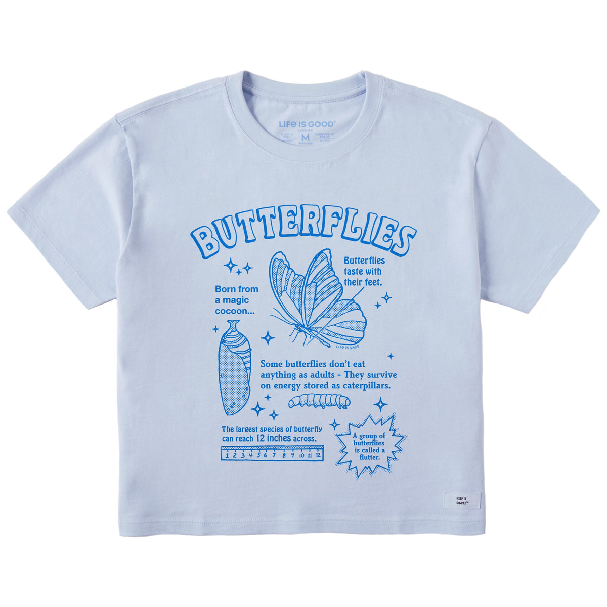 Women's Butterflies are Amazing Short Sleeve Crusher Boxy Tee