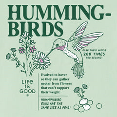 Women's Hummingbird Facts Short Sleeve Crusher Boxy Tee