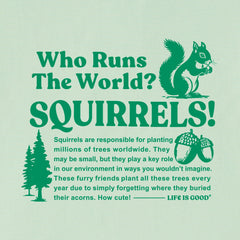 Kids Squirrels Run the World Short Sleeve Crusher Tee