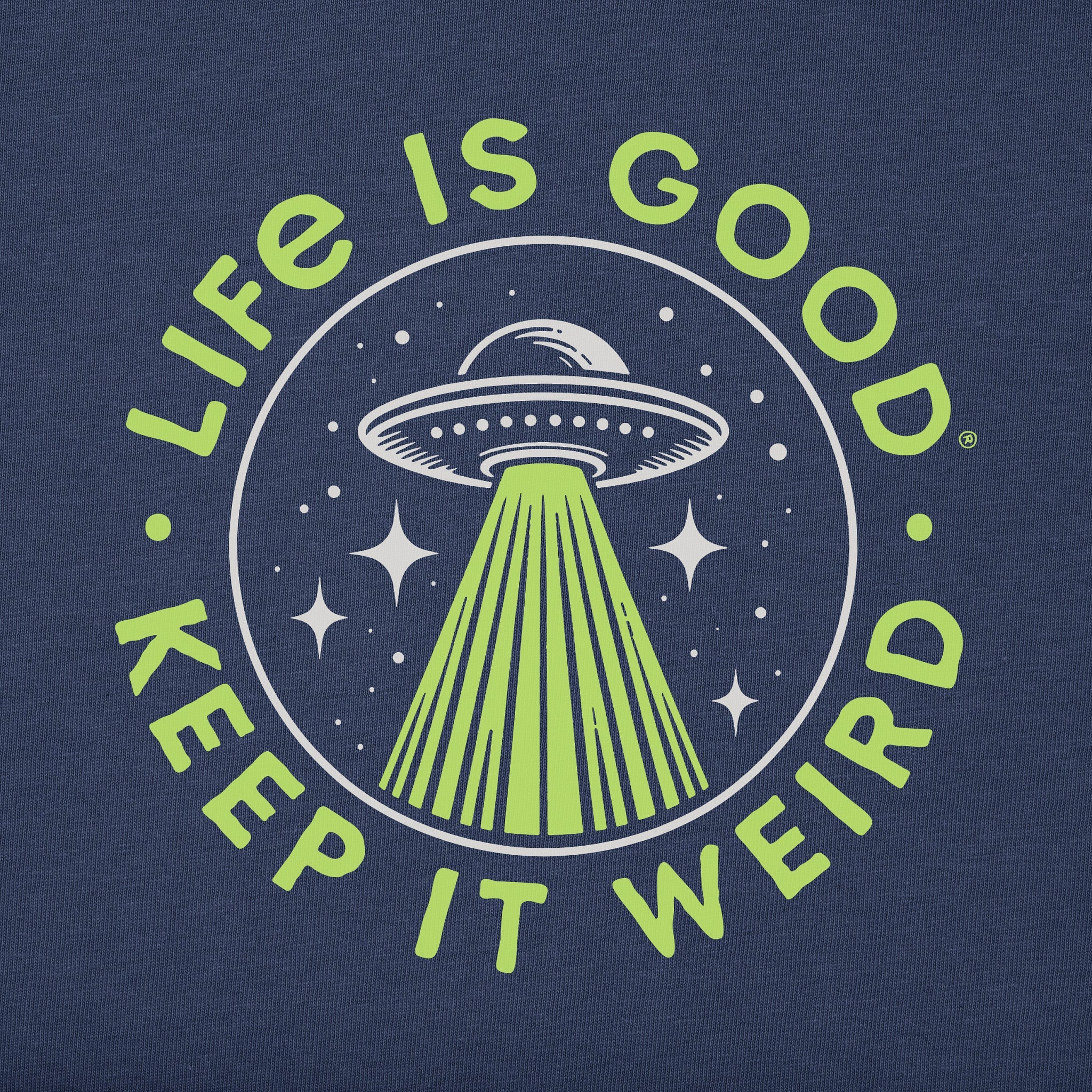 Kids Crafty Flying Saucer Long Sleeve Crusher Tee
