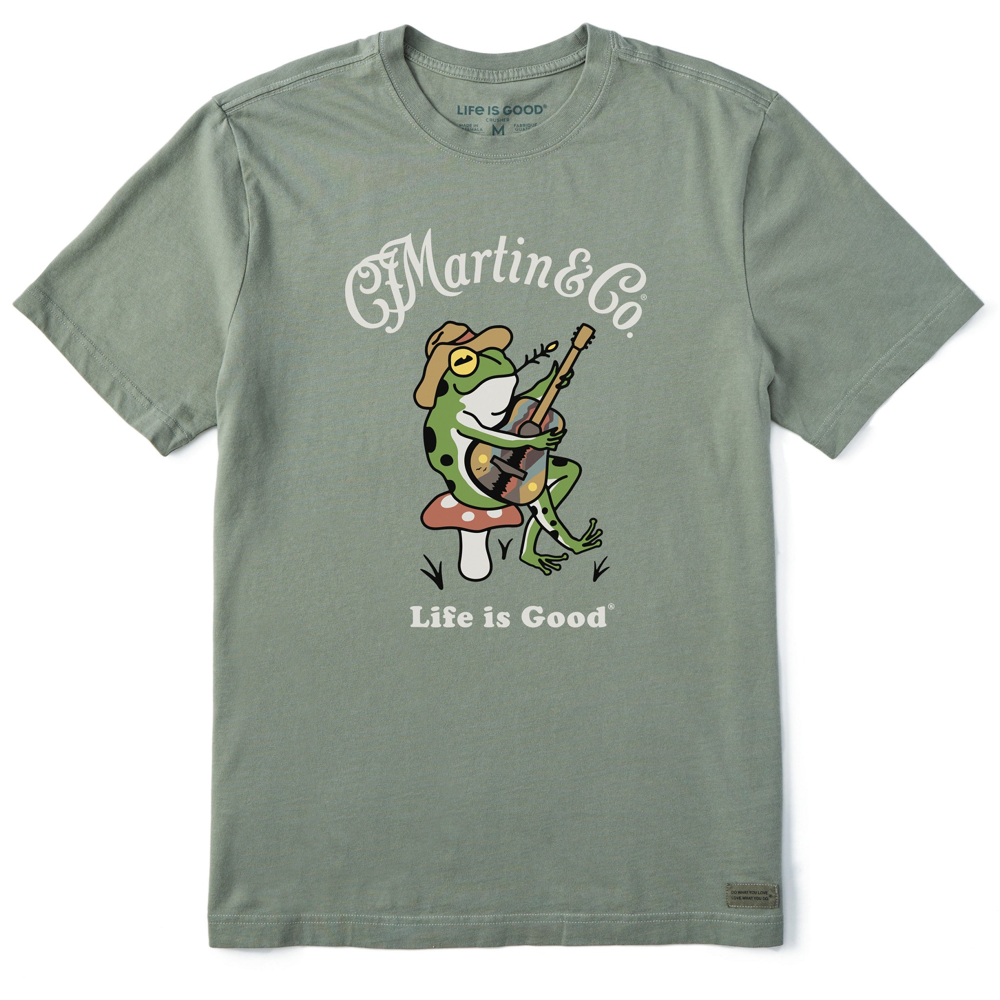 Men's Martin & Co. Frog Guitar Short Sleeve Crusher Tee