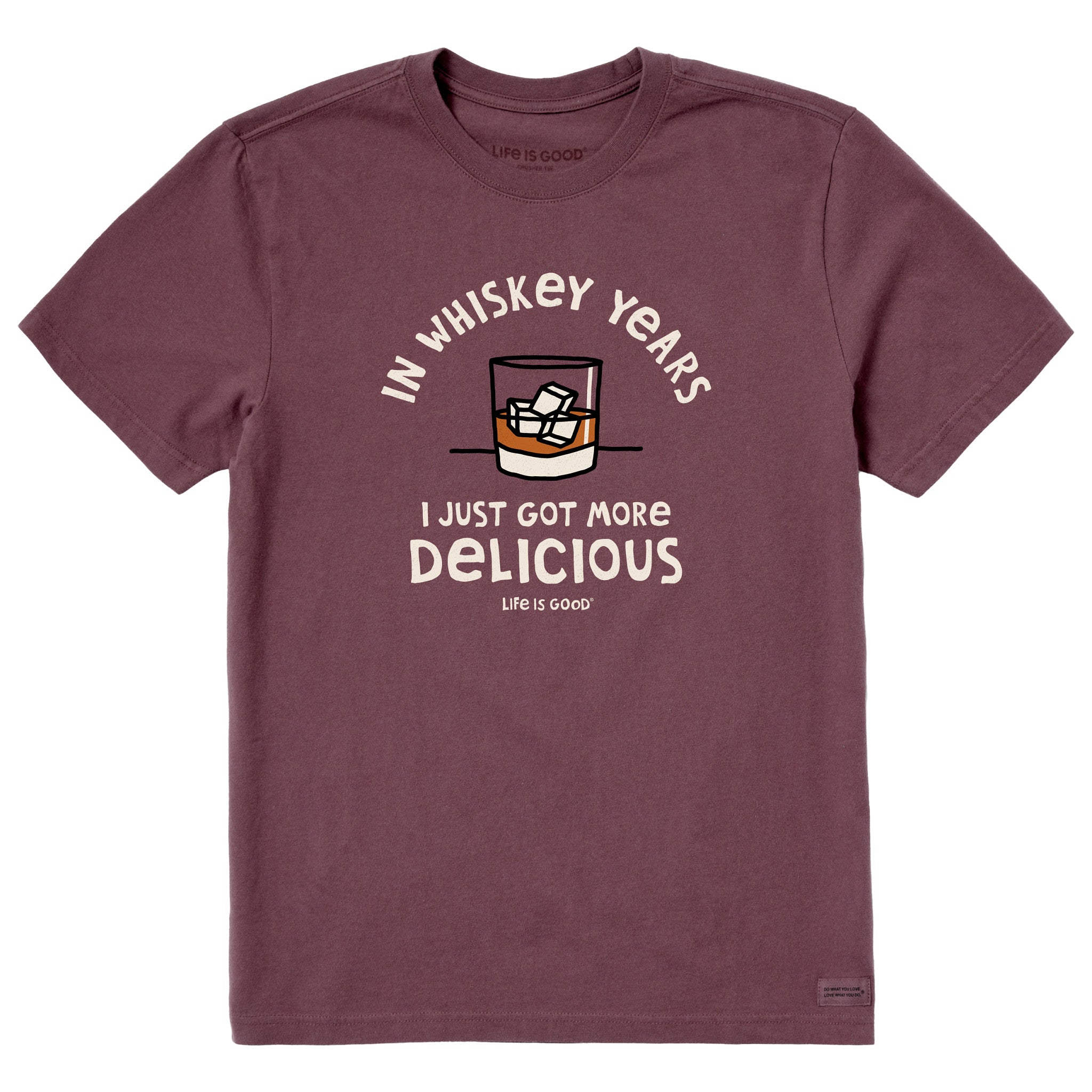 Men's Whiskey Years Short Sleeve Crusher Tee
