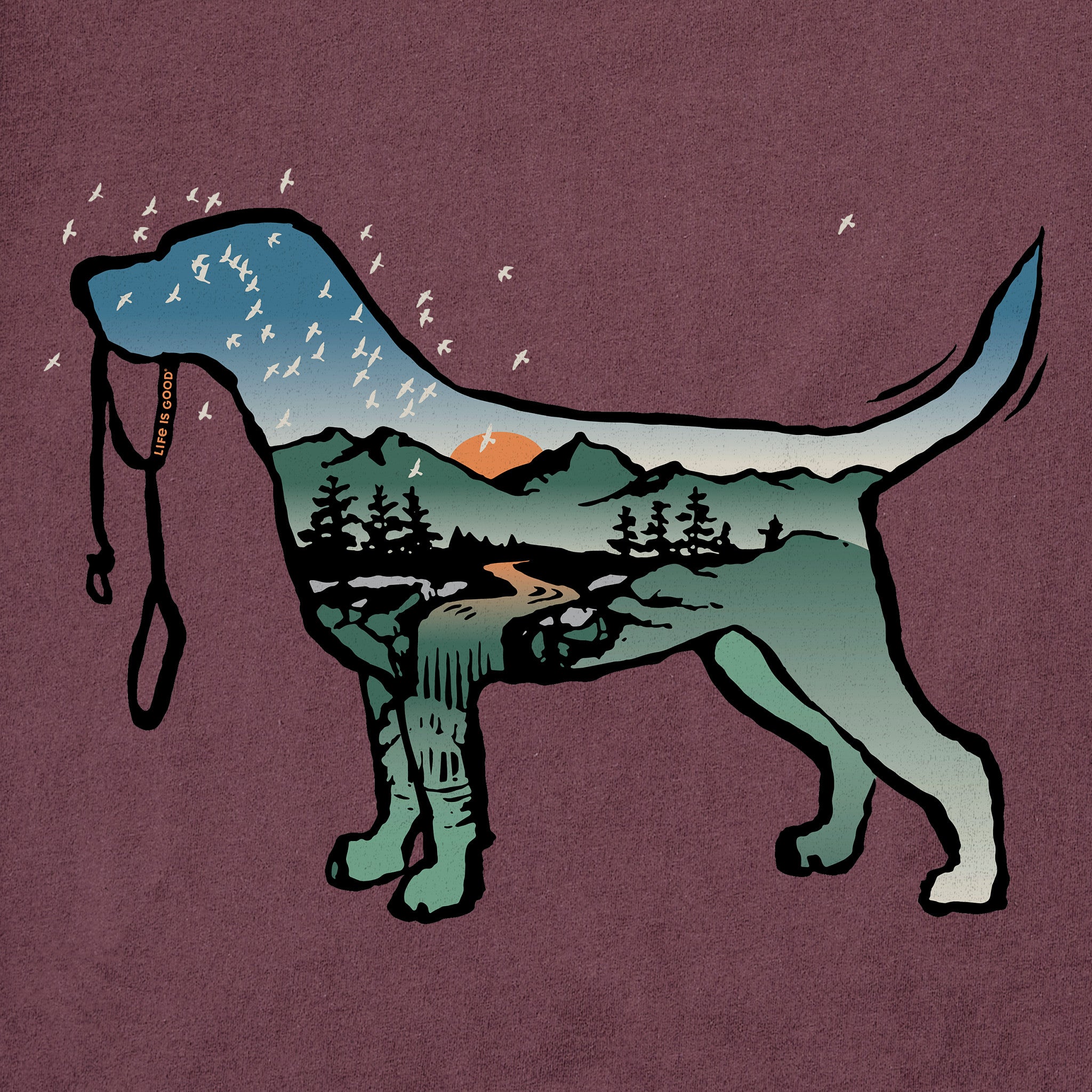 Men's Macro Micro Dogscape Short Sleeve Crusher Tee