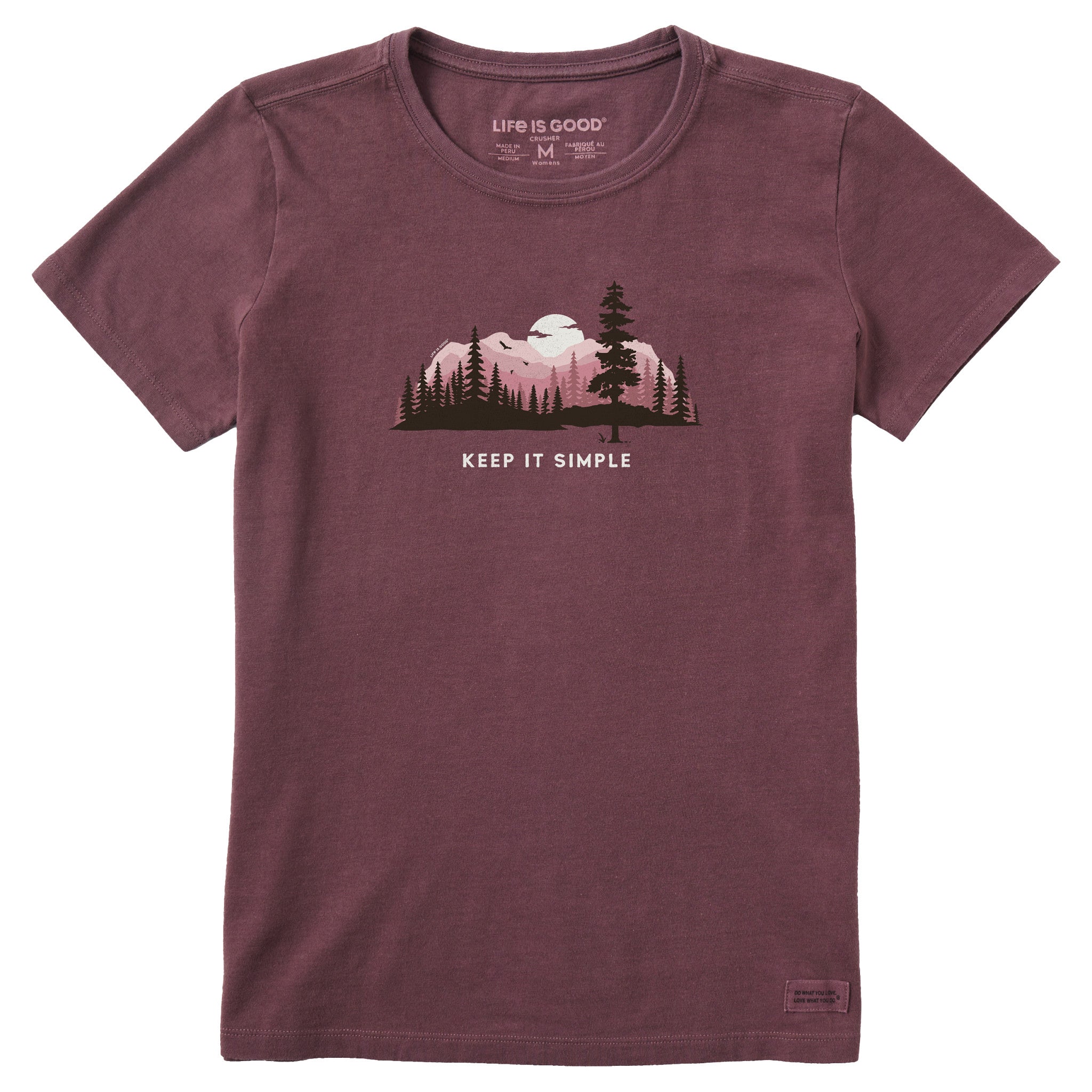 Women's Keep it Simple Evergreen Silo Short Sleeve Crusher Tee