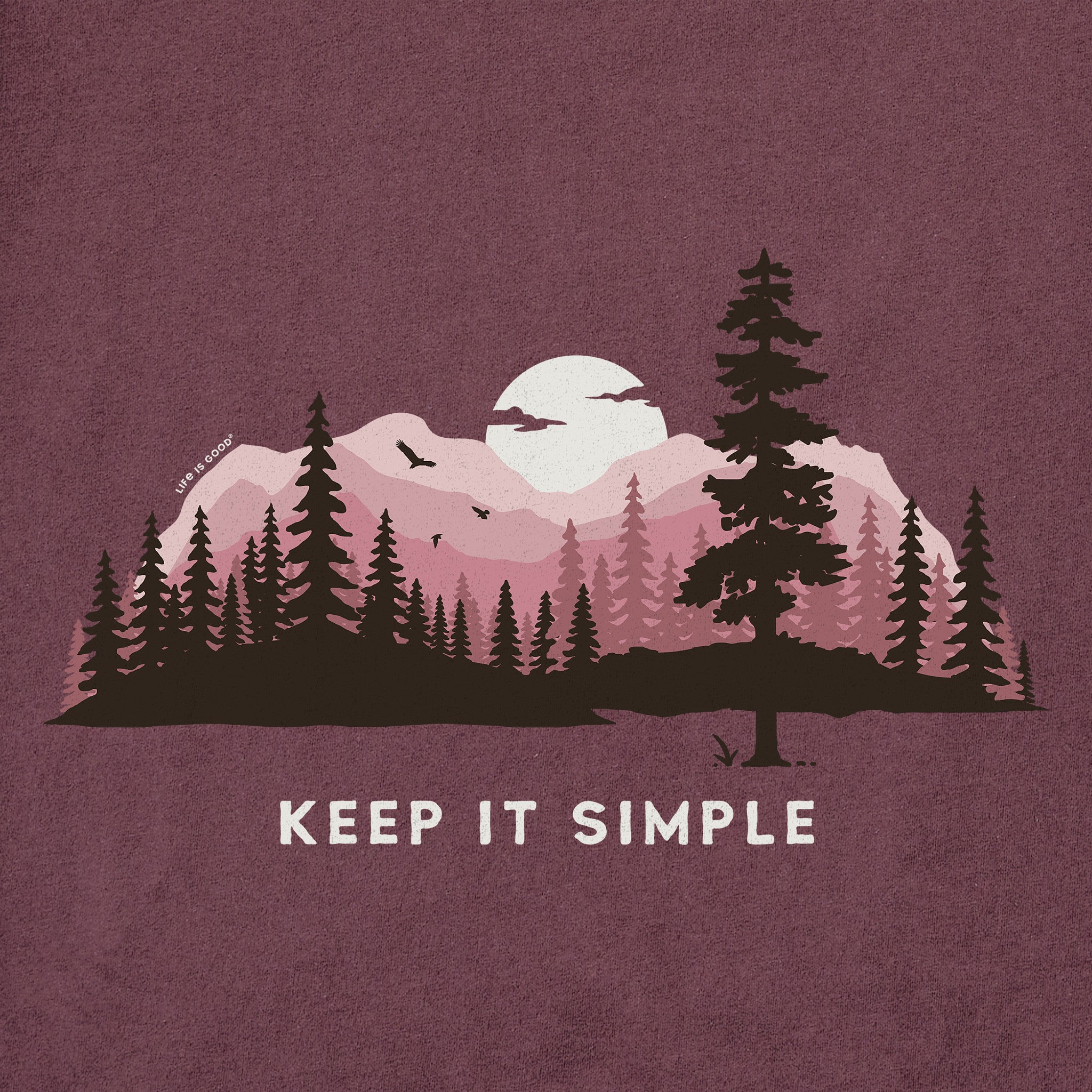 Women's Keep it Simple Evergreen Silo Short Sleeve Crusher Tee