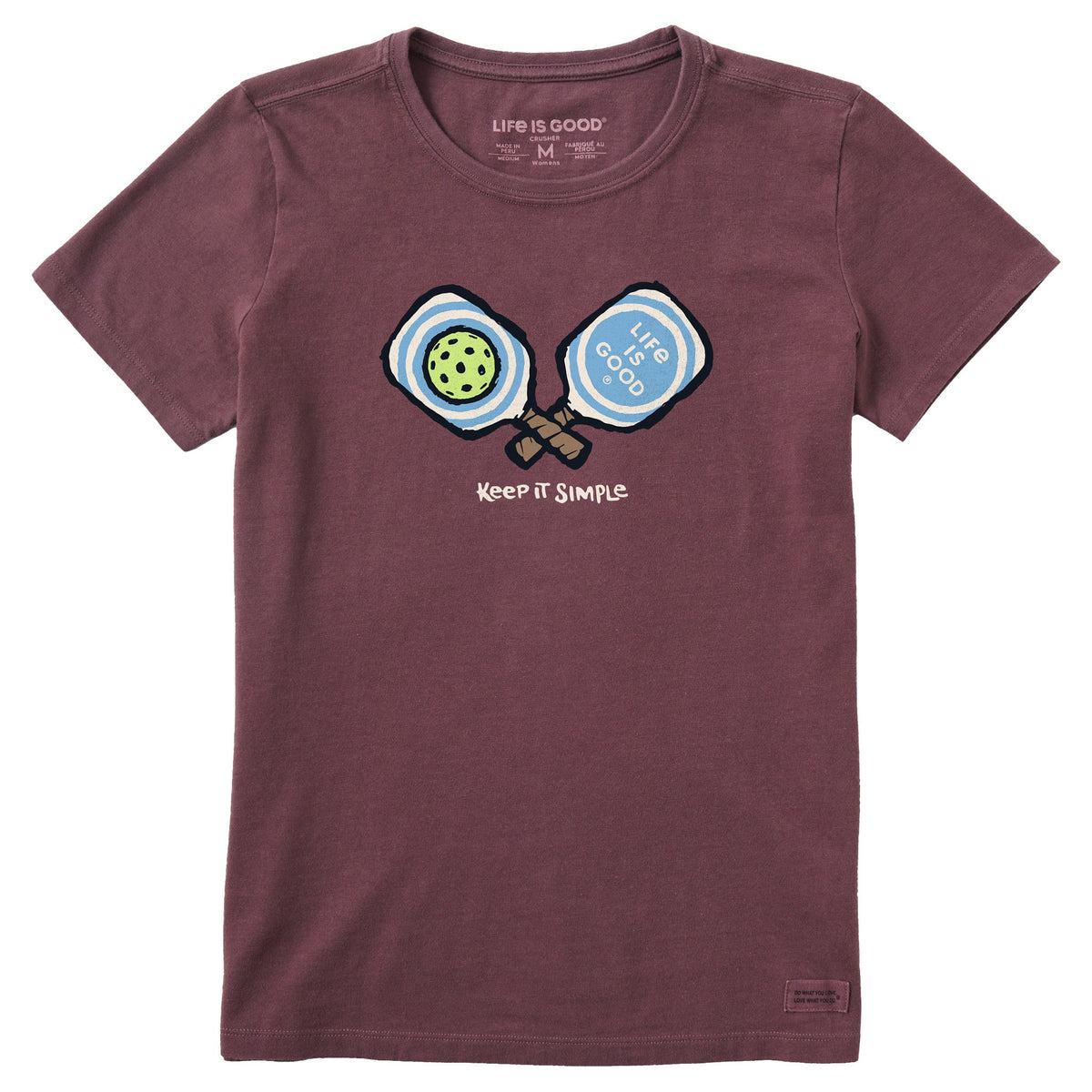 Women's Keep It Simple Pickleball Short Sleeve Tee