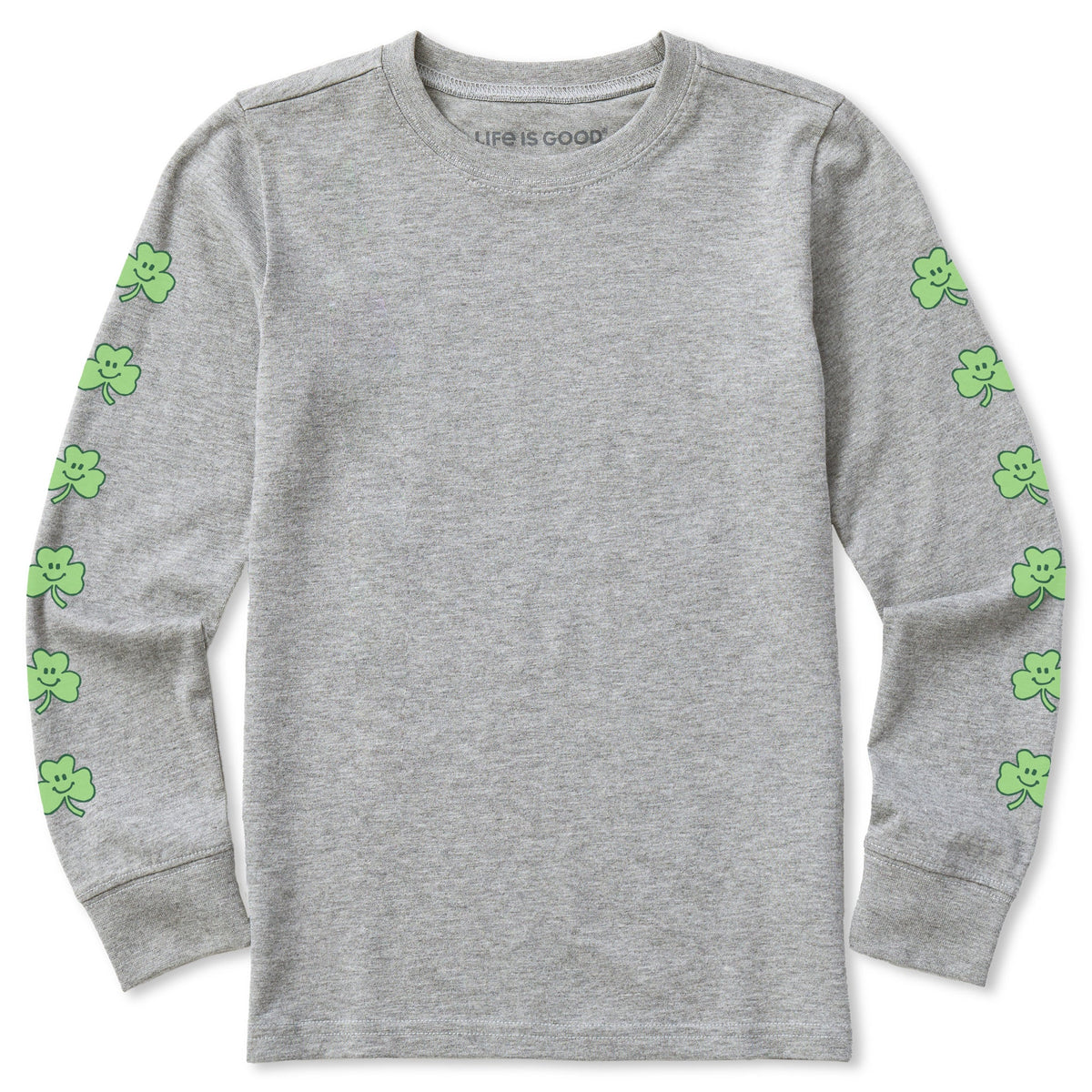 Kids Smile Clovers Long Sleeve Crusher Tee
