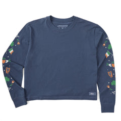 Women's Irish Icons Long Sleeve Crusher Boxy Tee