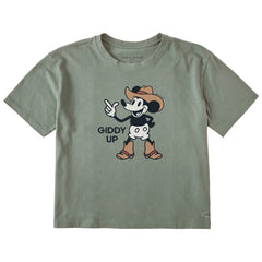 Women's Giddy Up Willie Short Sleeve Crusher Boxy Tee