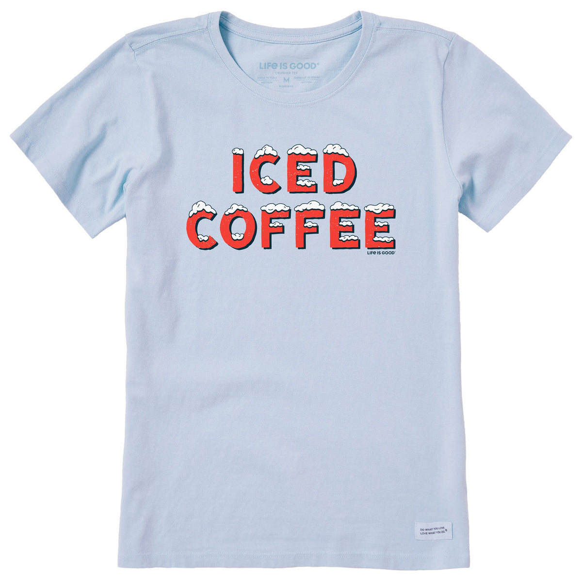 Women's Iced Coffee Snowy Short Sleeve Crusher Tee