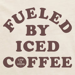 Women's Fueled by Iced Coffee Short Sleeve Crusher Boxy Tee