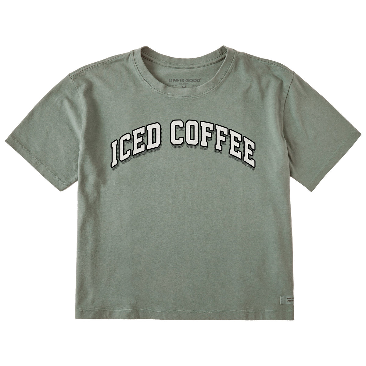 Women's Iced Coffee Arch Short Sleeve Crusher Boxy Tee