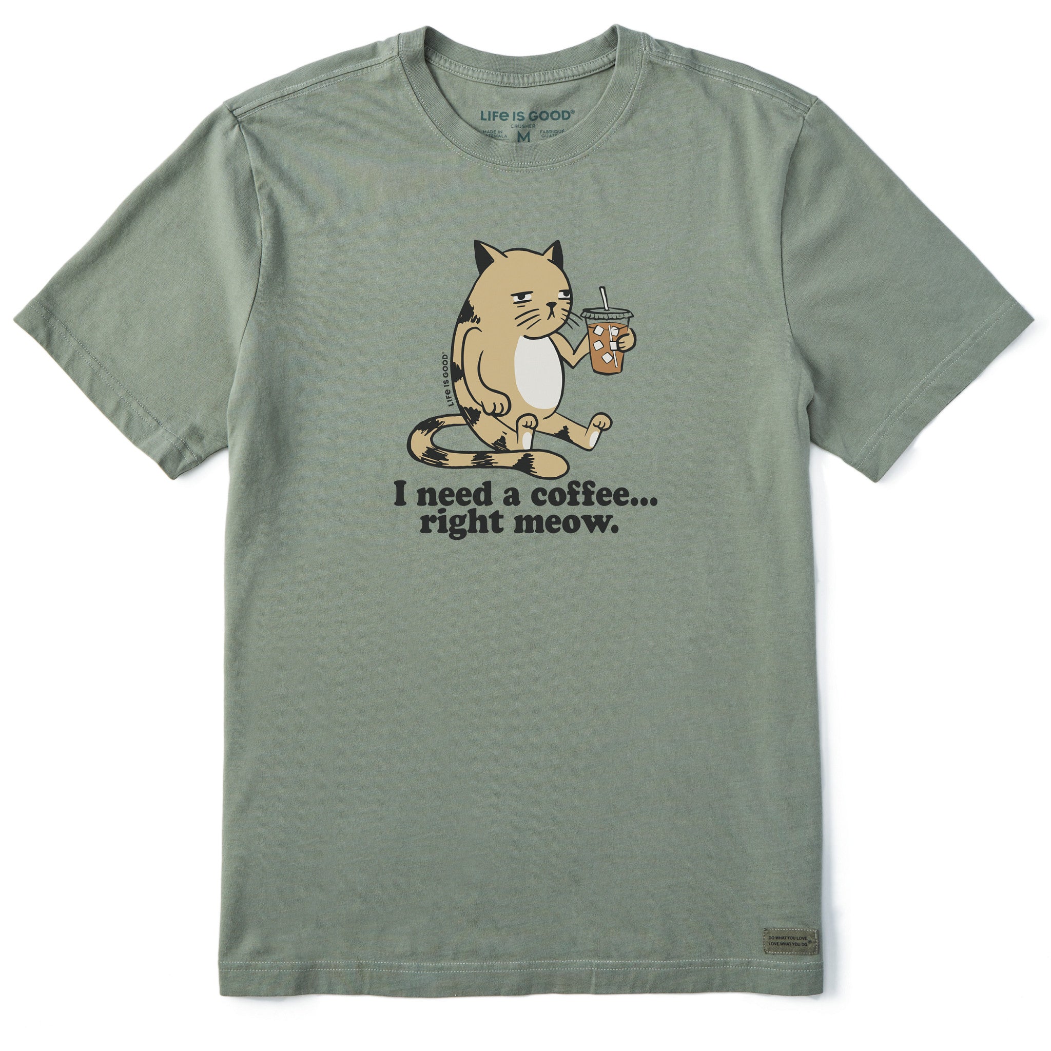 Men's I Need a Coffee Right Meow Short Sleeve Tee